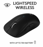 Logitech PRO X SUPERLIGHT Trådlös Gamingmus, Svart