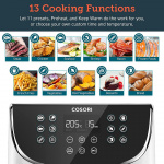 Cosori Air Fryer med 11 Program, LED-display, 5,5L