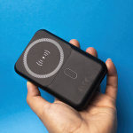 Forever MATB-100 Powerbank med trådlös laddning, PD QC 22.5W 10000 mAh, Svart