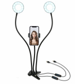 United VBL2177 Dubbel Ringlight med mobilhållare