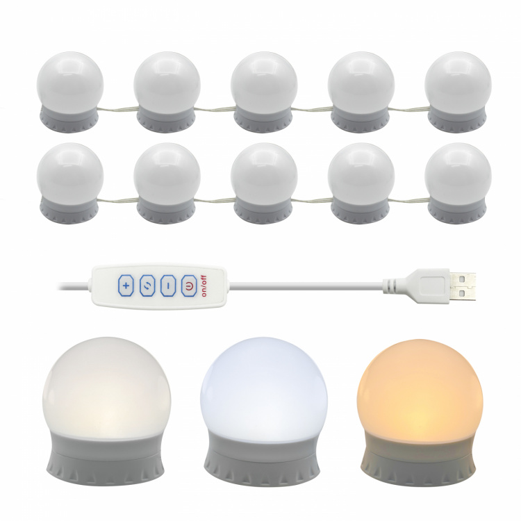 United LMM2310 10 st LED-lampor till att göra sin egen sminkspegel