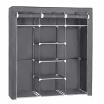 Herzberg HG-8011: Storage Wardrobe Medium, Grå