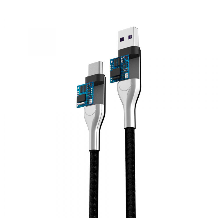 Forever Core Ultra Fast USB-kabel - USB-C 1m 5A, Svart