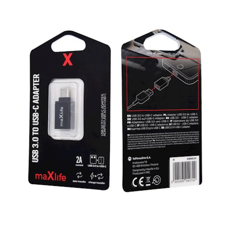 Maxlife USB 3.0 till USB-C-adapter Maxlife USB 3.0 till USB-C-adapter