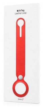 Apple AirTag-loop i läder, Röd