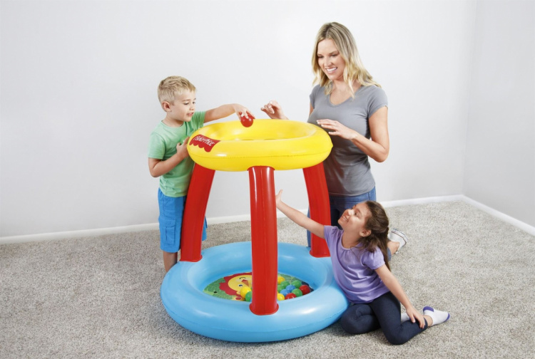 Bestway Fisher Price Uppblåsbar barnpool / Bollhav med djurmotiv Bestway Fisher Price Uppblåsbar barnpool / Bollhav med djurmotiv