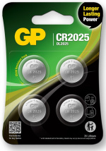 GP Knappcell Litium CR2025, 4-pack GP Knappcell Litium CR2025, 4-pack