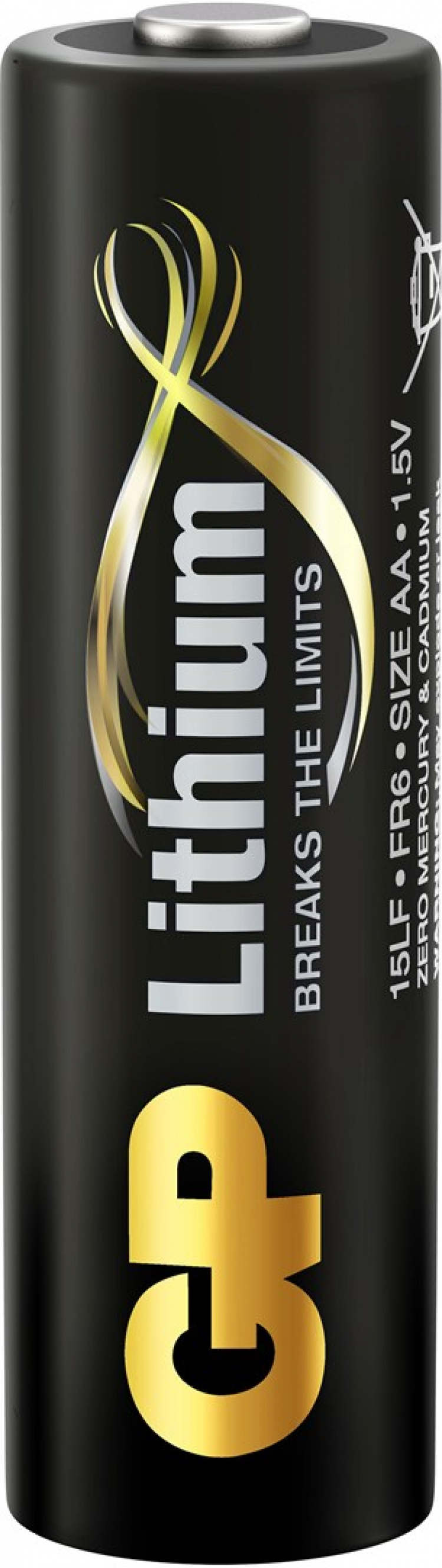 GP AA Litiumbatteri 1.5V, 15LF-2U4, 4-pack 