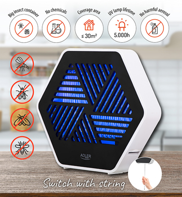 Adler AD 7939 Anti mygg-lampa, UV Adler AD 7939 Anti mygg-lampa, UV