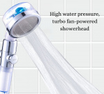 Herzberg Turbo Duschhuvud, Blå