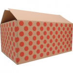 Wellåda 1100x150x450mm Tryck Röda Prickar 200st/pall