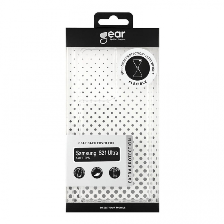 Gear Mobilskal TPU Transparent - Samsung S21 Ultra Gear Mobilskal TPU Transparent - Samsung S21 Ultra