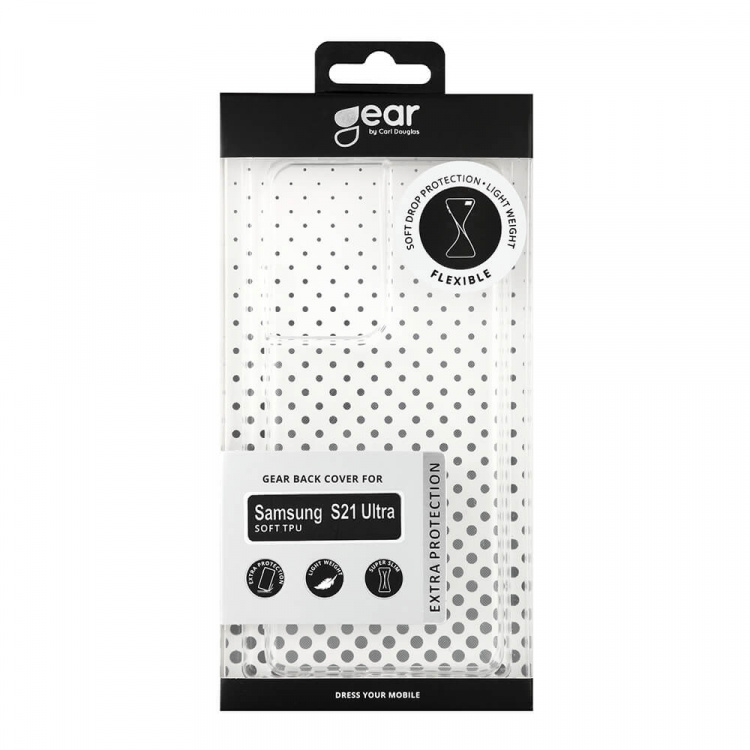 Gear Mobilskal TPU Transparent - Samsung S21 Ultra Gear Mobilskal TPU Transparent - Samsung S21 Ultra