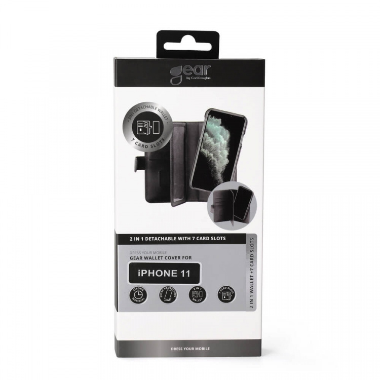 Gear Mobilfodral 2-i-1 7 Kortfack Svart - iPhone 11 Gear Mobilfodral 2-i-1 7 Kortfack Svart - iPhone 11