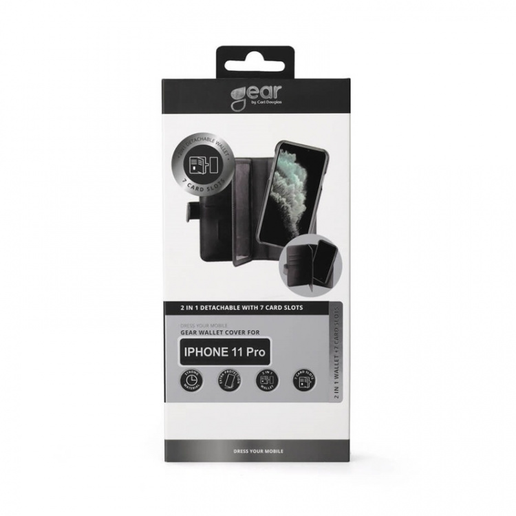 Gear Mobilfodral 2-i-1 7 Kortfack Svart - iPhone 11 Pro Gear Mobilfodral 2-i-1 7 Kortfack Svart - iPhone 11 Pro