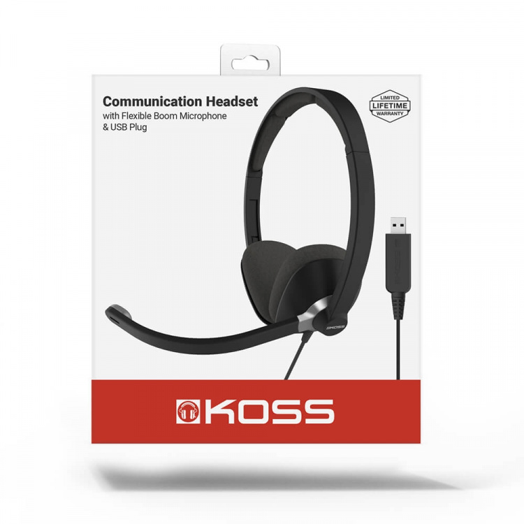 Koss Headset Cs300 On-Ear Usb Svart