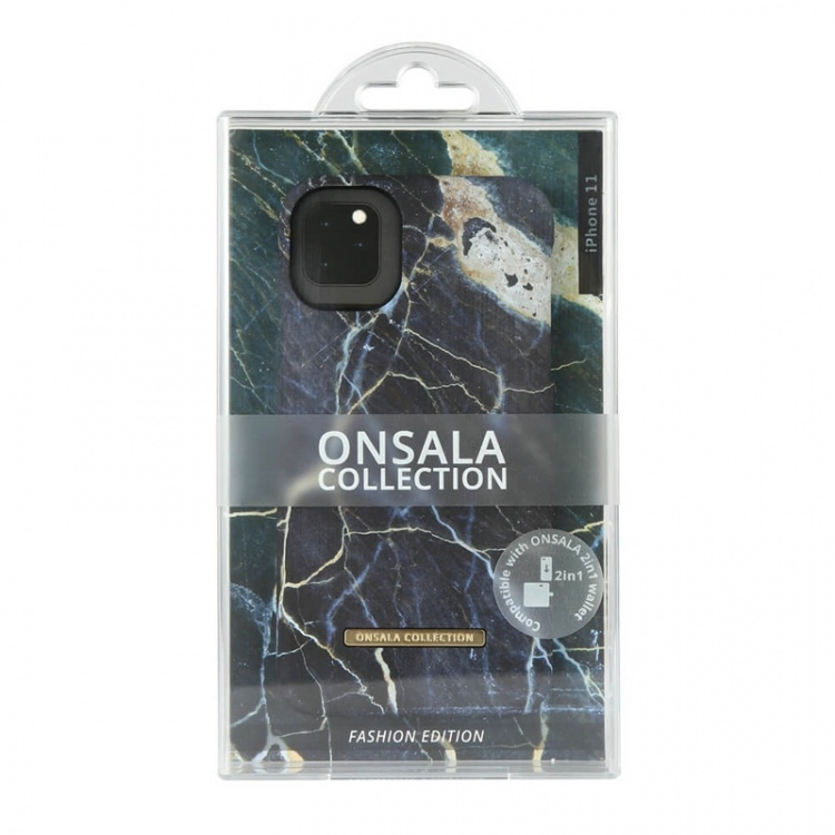Onsala Mobilskal Soft Black Galaxy Marble - iPhone 11 Onsala Mobilskal Soft Black Galaxy Marble - iPhone 11