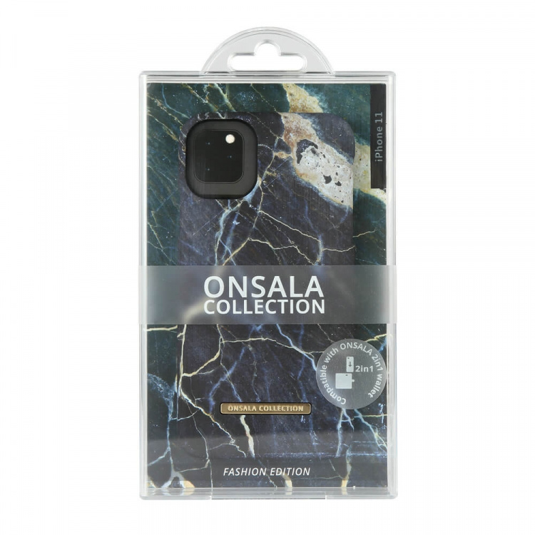 Onsala Mobilskal Soft Black Galaxy Marble - iPhone 11 Onsala Mobilskal Soft Black Galaxy Marble - iPhone 11