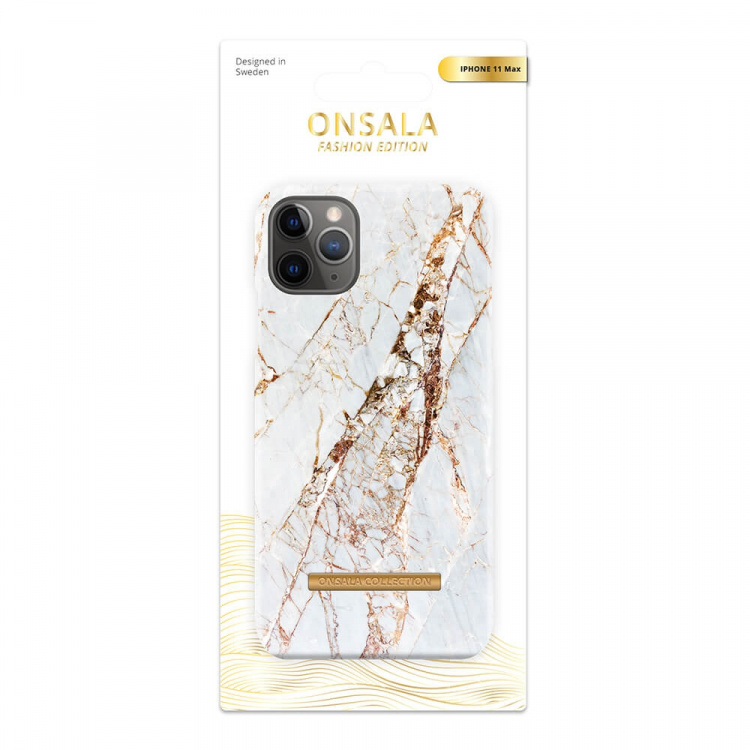 Onsala Mobilskal Soft White Rhino Marble - iPhone 11 Pro Max