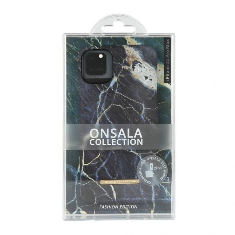 Onsala Mobilskal Soft Black Galaxy Marble - iPhone 11 Pro Max