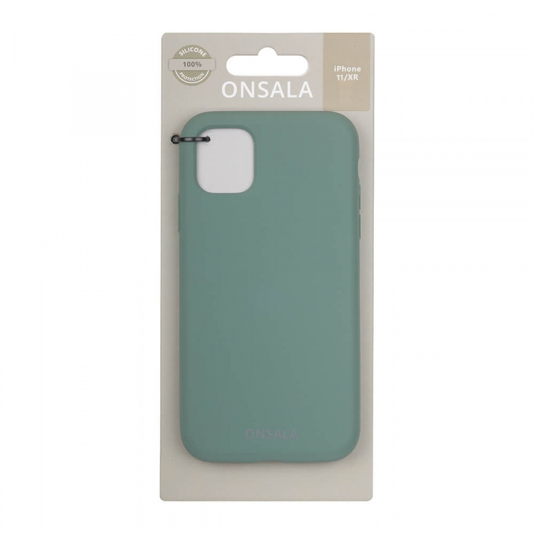 Onsala Mobilskal Silikon Pine Green - iPhone 11 / XR