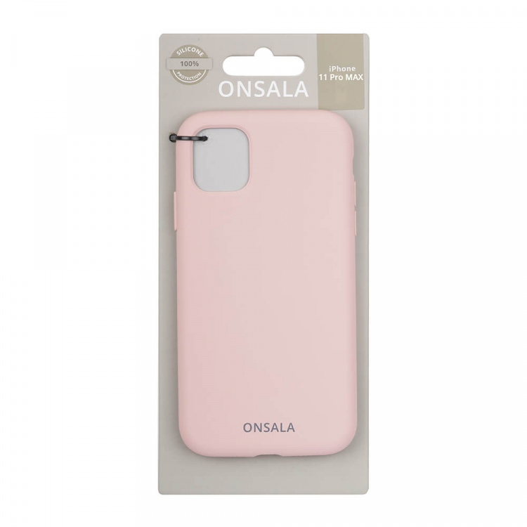 Onsala Mobilskal Silikon Sand Pink - iPhone 11 Pro Max Onsala Mobilskal Silikon Sand Pink - iPhone 11 Pro Max