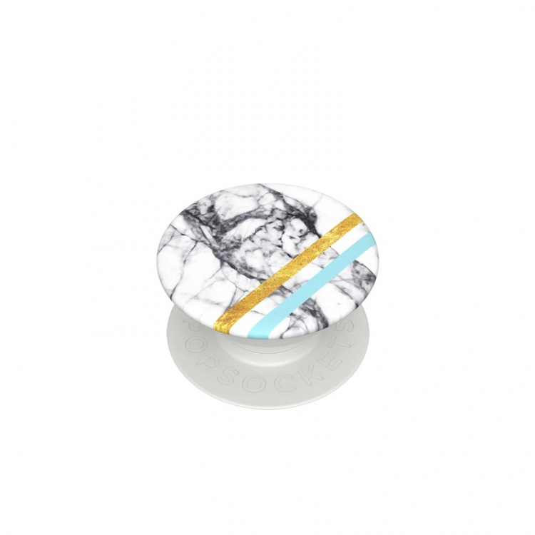 PopSockets White Marble Glam Avtagbara MINI Grip 3pack