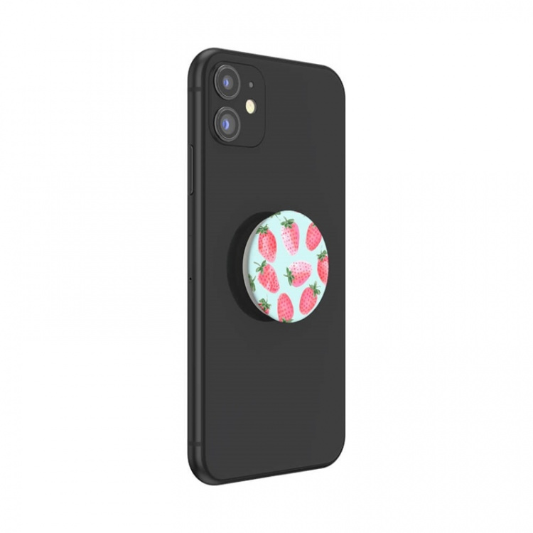 PopSockets Strawberry Rain Avtagbart Grip med Ställfunktion