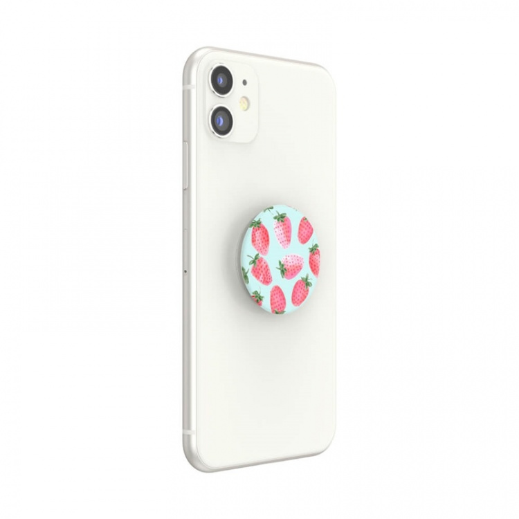 PopSockets Strawberry Rain Avtagbart Grip med Ställfunktion