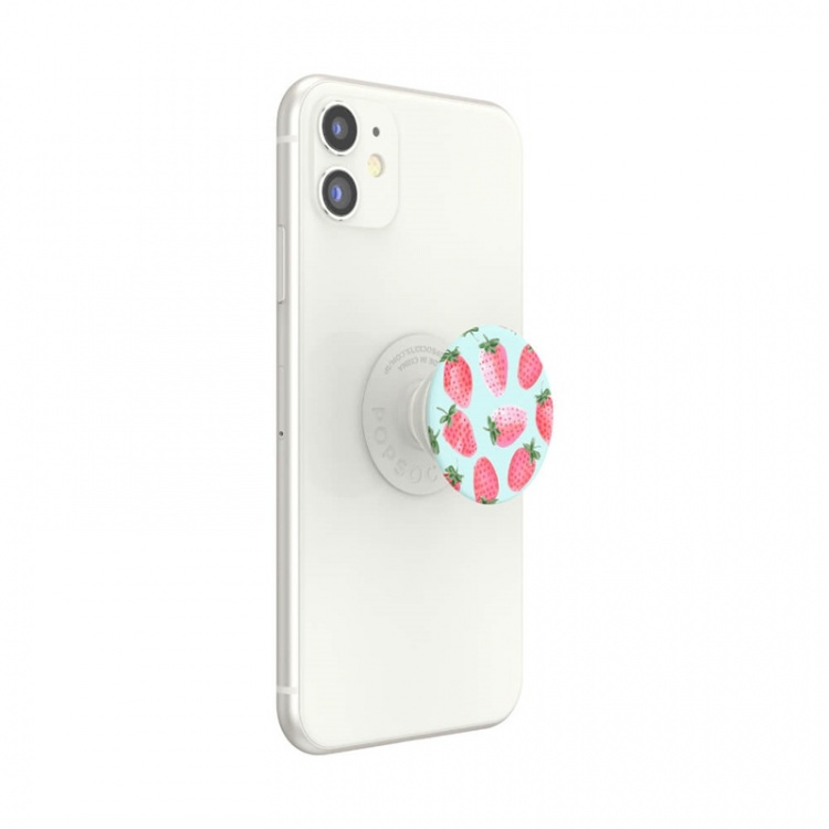 PopSockets Strawberry Rain Avtagbart Grip med Ställfunktion