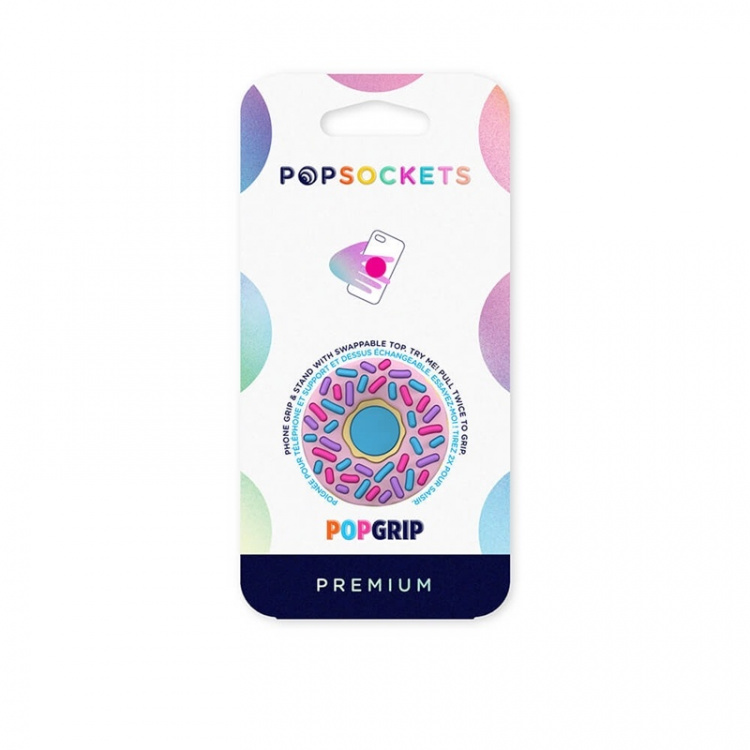 PopSockets PopOuts D\'ohnut Avtagbart Grip med Ställfunktion Premium