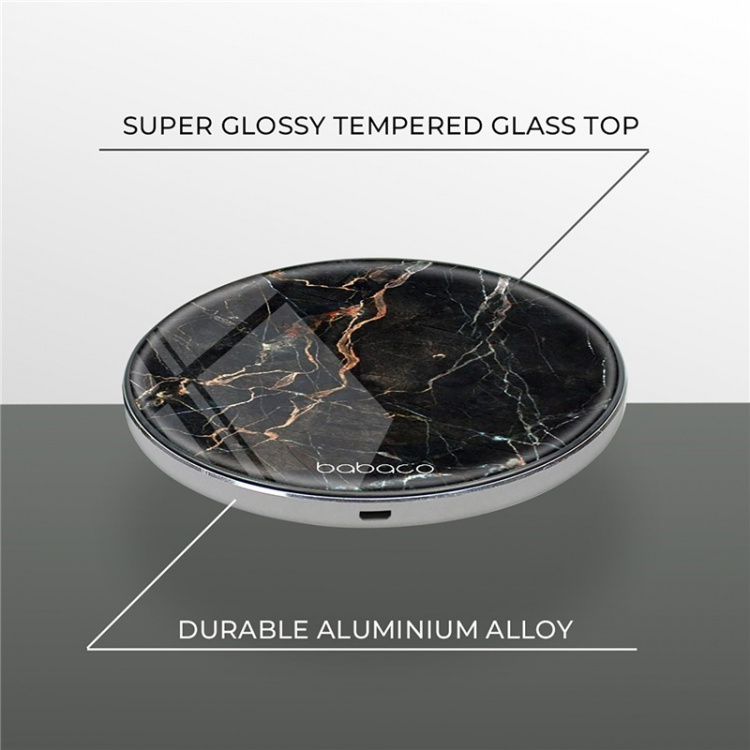 Babaco Trådlös laddare 10W Premiumgla