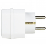 LogiLink Grenuttag med 2st Euro + 1st jordad-uttag Vit