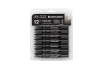 Winsor Brushmarker 12st, Greys Winsor Brushmarker 12st, Greys