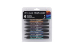 Winsor Brushmarker 6st, Rich Tones Winsor Brushmarker 6st, Rich Tones