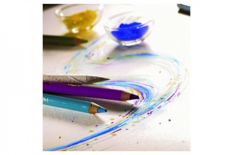 Färgpennor 12st i metallfodral