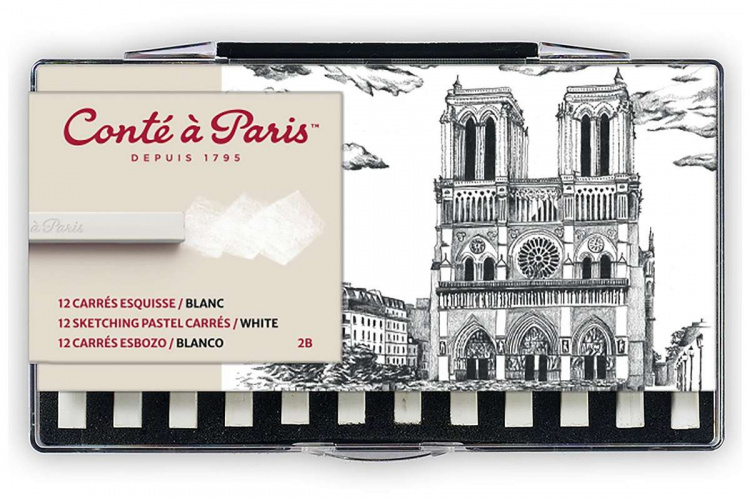 Conté à Paris Pastellkritor 2B, Vit