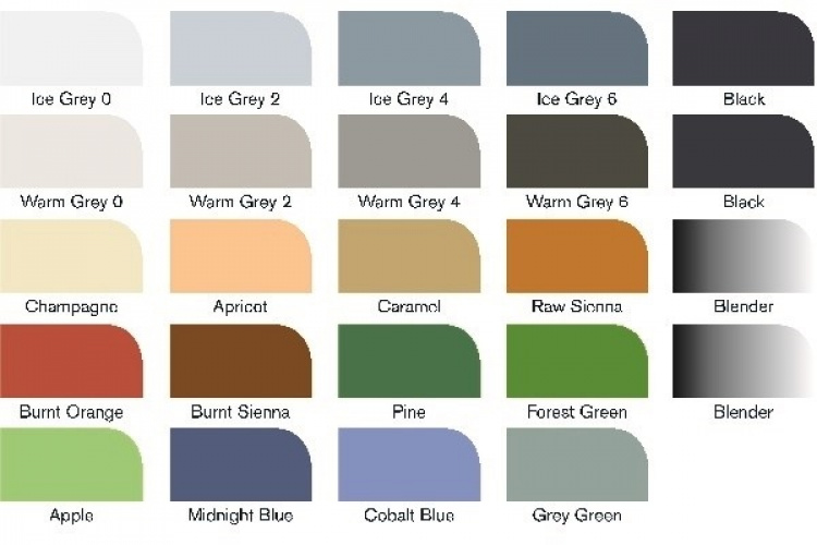 Winsor Promarker 24st, Architectural tones