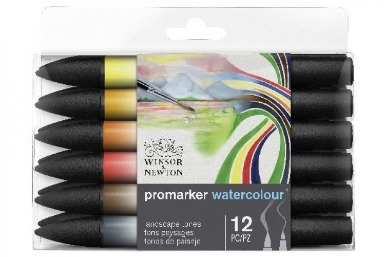 Winsor WaterColour Marker 12-pack, Landscape tones set Winsor WaterColour Marker 12-pack, Landscape tones set