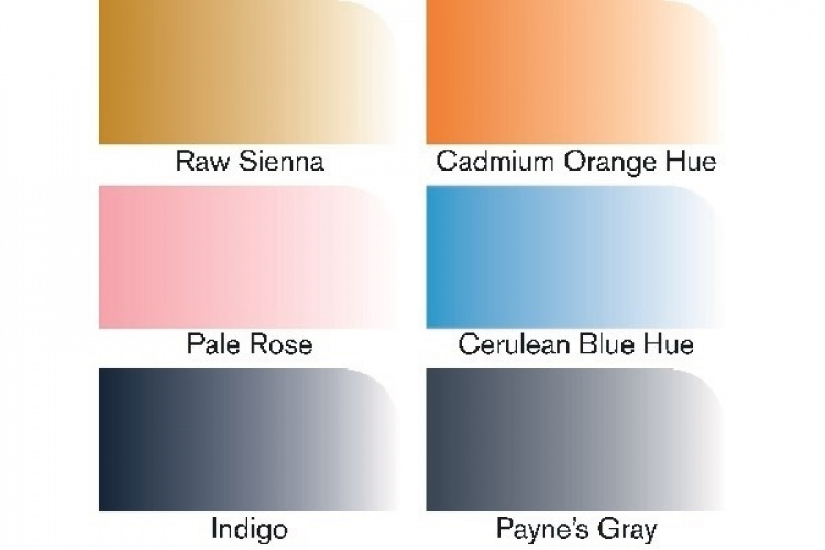 Winsor WaterColour Marker 6-pack, Sky tones set Winsor WaterColour Marker 6-pack, Sky tones set