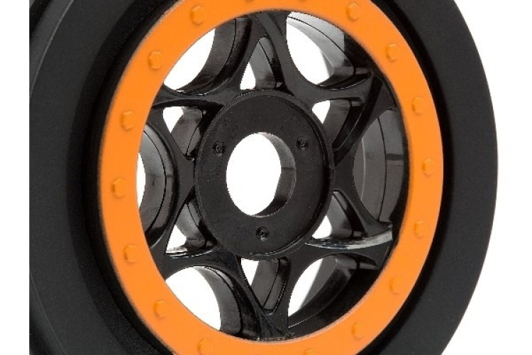 Ah-64 Wheel Black/Orange (42X83Mm/2Pcs)