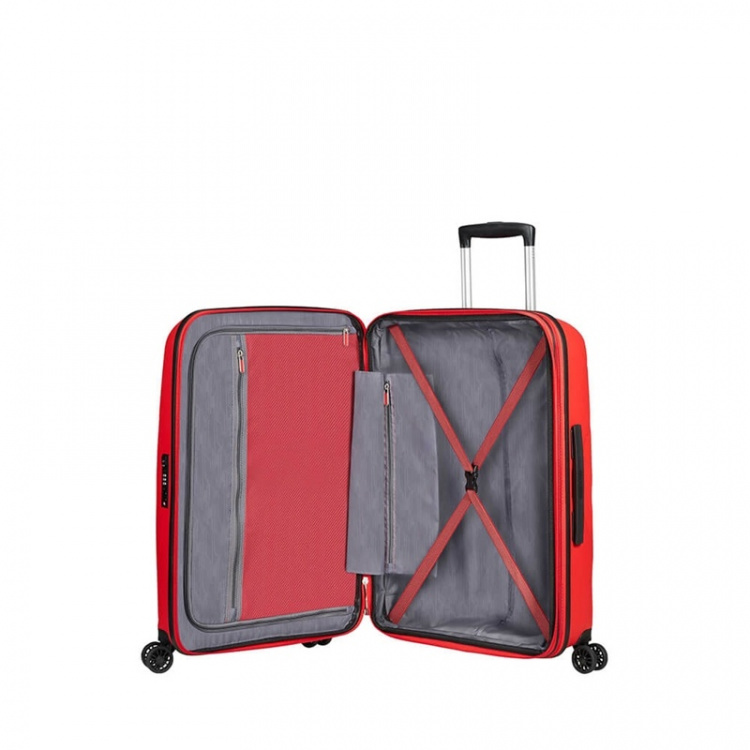 American Tourister BON AIR DLX SPINNER 75/28 TSA EXP MAGMA RED American Tourister BON AIR DLX SPINNER 75/28 TSA EXP MAGMA RED