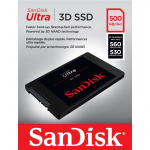 SANDISK SSD Ultra 3D 500GB 560MB/s Läs 530MB/s Skriv