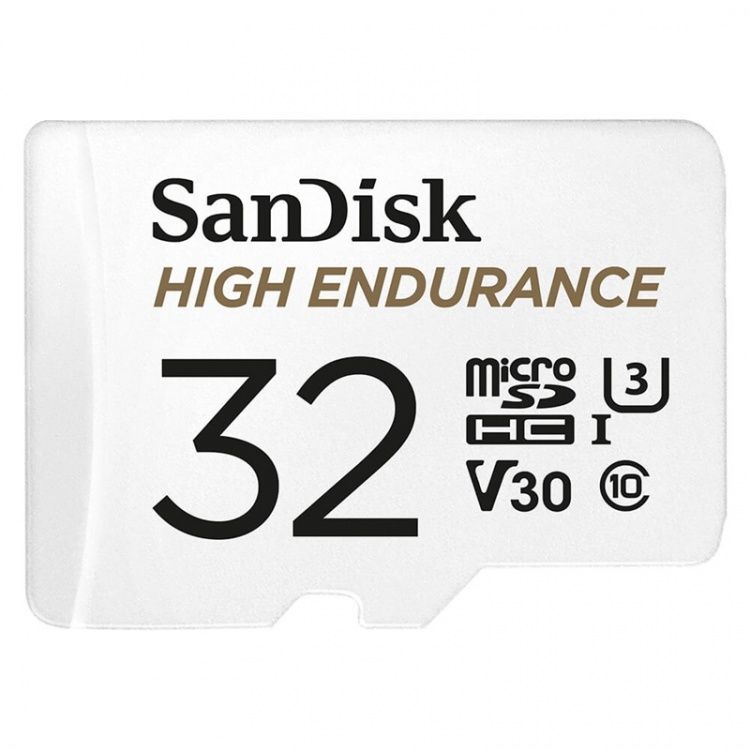 SANDISK MicroSDHC 32GB High Endurance med adapter