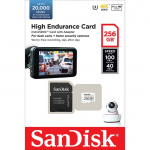 SANDISK Minneskort MicroSDXC 256GB High Endurance med adap SANDISK Minneskort MicroSDXC 256GB High Endurance med adap