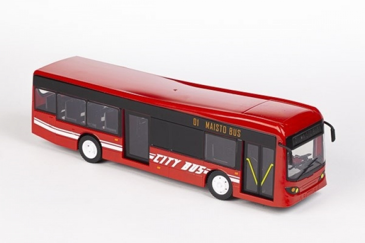 City Bus R/C 33cm 27Mhz red