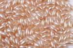 Risformade plastpärlor 3mm 500g, Sand