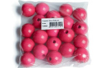 Träpärlor 35mm 20st, Rosa