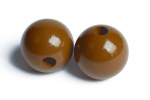 Träpärlor 35mm 20st, Brun