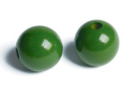 Träpärlor 35mm 20st, Grön
